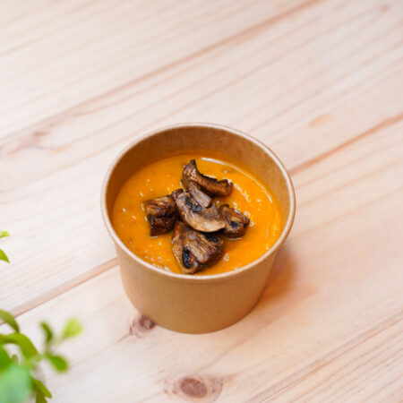 Creme de Feijão Azuki, Abóbora e Cogumelos